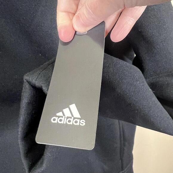 Adidas Track Top Men’s 2XL Three Stripe Fleece Long Sleeve Full‎ Zip Hoodie NWT - Picture 6 of 6